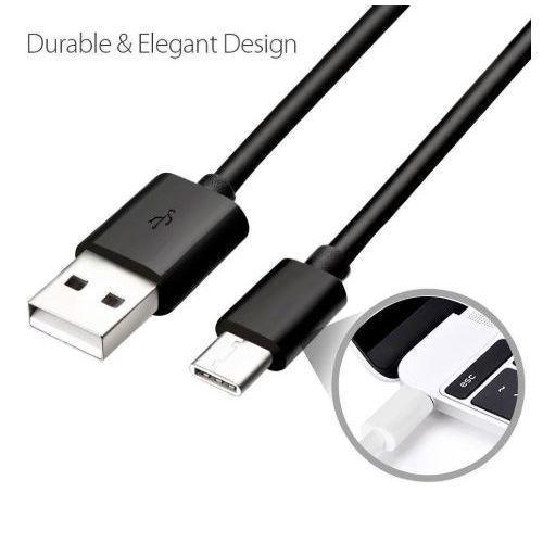 USB-C Type-C Fast Charging Cord SYNC Cable - Black.