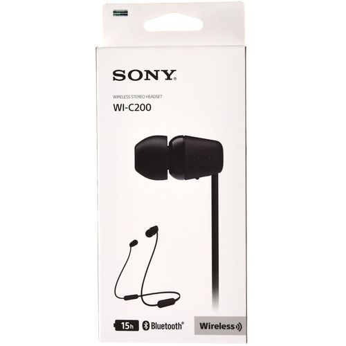 Sony WI-C200 Wireless  In-ear Headphones With Mic - Black