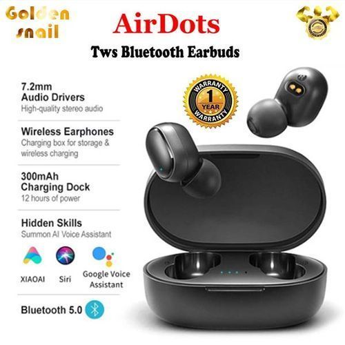 TWS Wireless Bluetooth 5.0 Earphone Sport Earbuds Headset With Mic For Xiaomi Samsung Huawei - Black