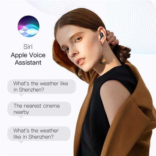 TWS Wireless Bluetooth 5.0 Earphone Sport Earbuds Headset With Mic For Xiaomi Samsung Huawei - Black