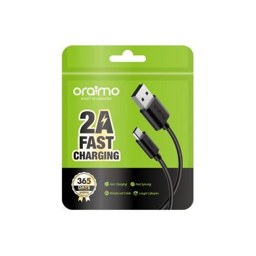 Oraimo Charging  Usb Data Sync Cable Type  A - Black