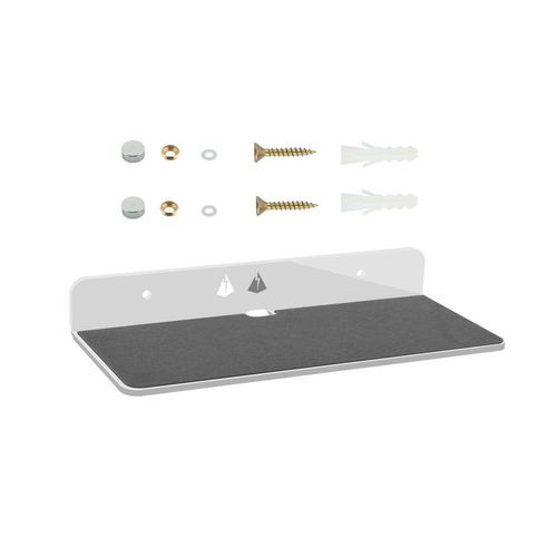 Speaker Stand Storage Rack Hanger Wall Mount For Sound Bars White