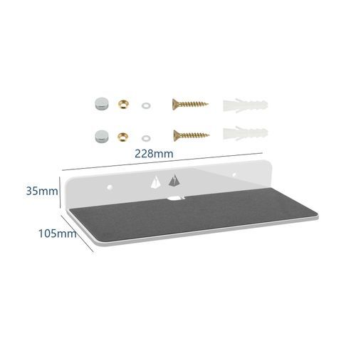Speaker Stand Storage Rack Hanger Wall Mount For Sound Bars White