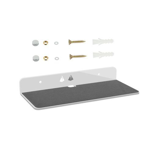 Speaker Stand Storage Rack Hanger Wall Mount For Sound Bars White