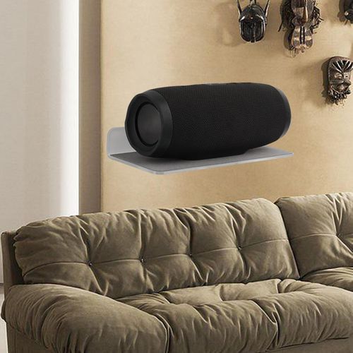 Speaker Stand Storage Rack Hanger Wall Mount For Sound Bars White