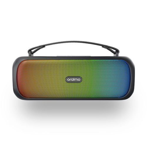 Oraimo Boom Powerful Sound Massive Bass Dynamic Light Effects Portable Wireless Speaker - Black