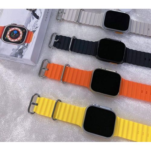 T800 Ultra Smart Watch 1.99 inch Infinite Display,Bluetooth Calling,Heart Rate Tracking, Sports Features-Black
