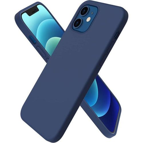 Apple  Silicone Phone Case For Iphone 11 12 13 14 15 Pro Max X Xs Max Shockproof Case Cover-Dark Blue