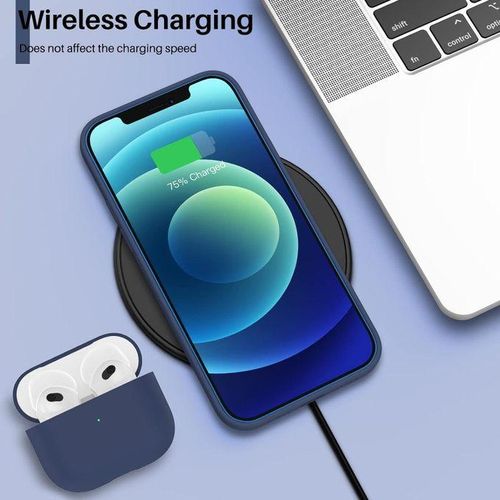 Apple  Silicone Phone Case For Iphone 11 12 13 14 15 Pro Max X Xs Max Shockproof Case Cover-Dark Blue