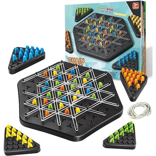Chain Triggle Chess Game Triggle Rubber Band Game Toy For Kid Interactive Board Game Battle Set For Family Party