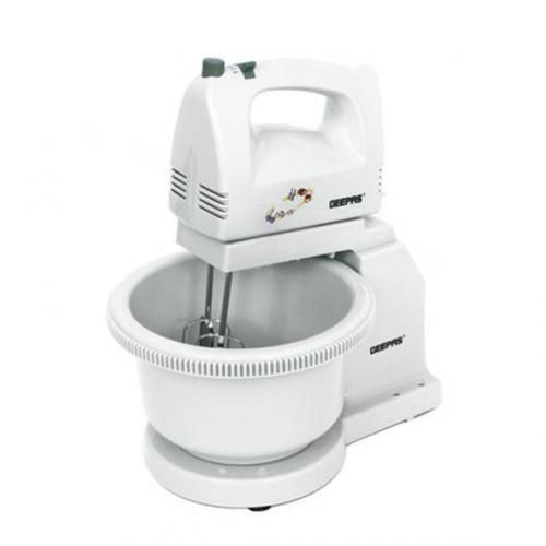 Geepas Hand Mixer & Bowl - White