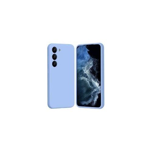Samsung Galaxy S23, S23 Plus, S23 Ultra Phone Case Liquid Silicone, Cute Thin Slim Soft Rubber TPU Smooth Gel Cover-Sky Blue