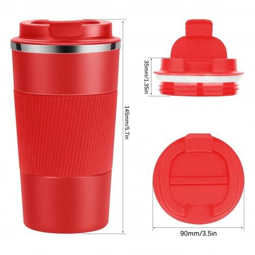 Bundle 2Litres Stainless Steel Vacuum Flask And Cup- Silver,Red