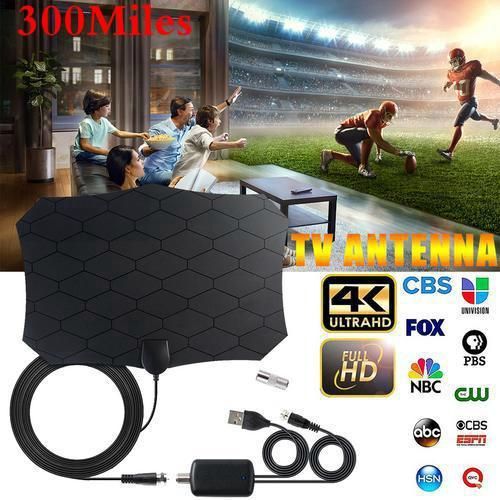 Wholesaler 500/300/200/120/80/50 Mile 1080P HD digital Indoor tV HDTV TV Antenna, Antenna With Signal Amplifier