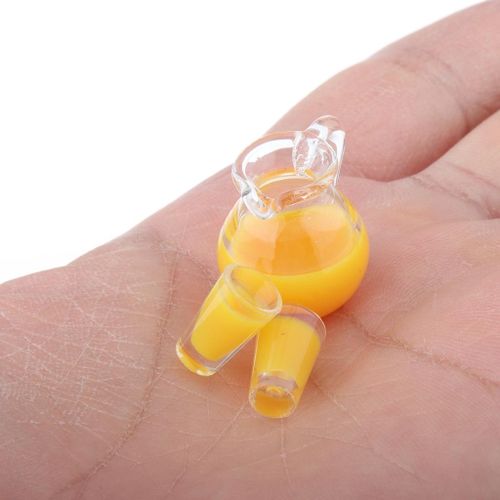3 lot 1/12 Mini Glass Cup Set  Bottles Dining Dolls House Juice