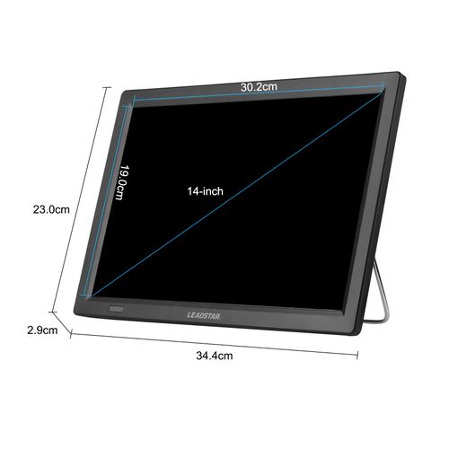LEADSTAR D14 14-inch ATSC Digital TV Player Portable TV Car