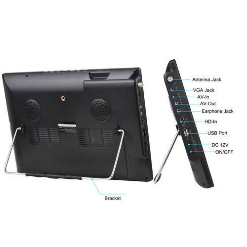 LEADSTAR D14 14-inch ATSC Digital TV Player Portable TV Car