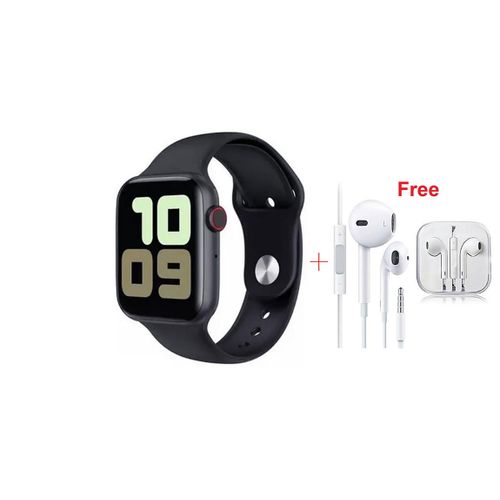 Advanced Smart Watch With Free Earphones - Black, White