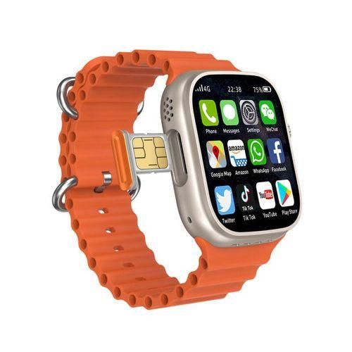 Modio 4G Ultra Max Smart Watch 4Gb / 64Gb Storage HD Screen 2.2 Inch - Orange