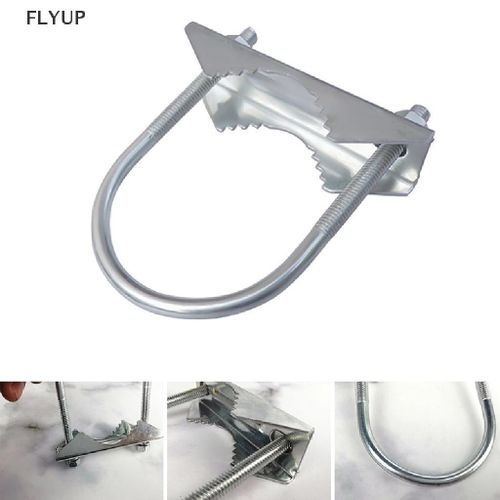 Flyup Antenna Mast Clamp Bracket Antenna Mount Clamp U-Bolt For Helium Miner Antenna