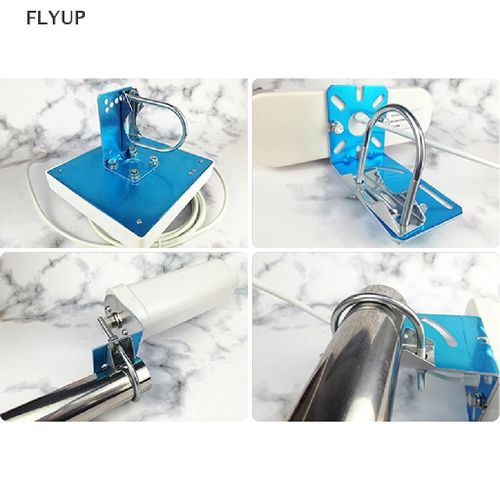 Flyup Antenna Mast Clamp Bracket Antenna Mount Clamp U-Bolt For Helium Miner Antenna