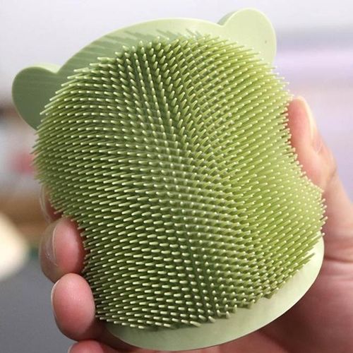 Safety Silicone Baby Bath Brush Newborn Scalp Massage Brush Boys Girls Bathing Shampoo Brush Wet And Dry Hair Scrubber Brush
