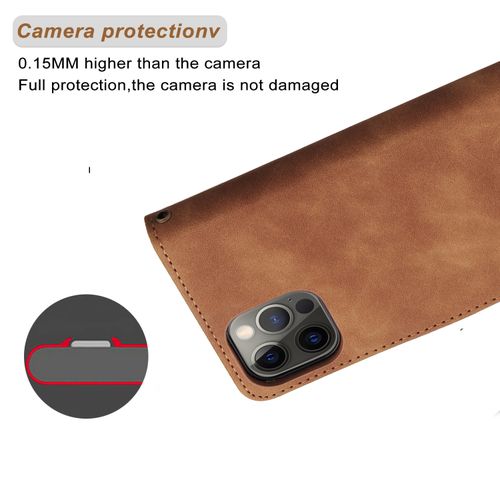 Phone Case Leather Wallet For iPhone 14 13 12 11 Pro Max XS Max XR X SE2022 8 7 6 6S -Black