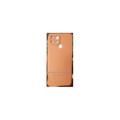 Infinix Smart 2, 3, 4, 5, 6, 7, 8 HD Plus Rubber Protective Phone Case With Lanyard, Slim Thin Soft Shockproof Cover - Brown