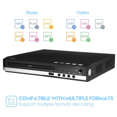 1080P Full HD Video CD DVD Player USB HDMI 5.1 Stereo Surround Sound With Microphone Interface With/Without HDMI Cable With HDMI Cable