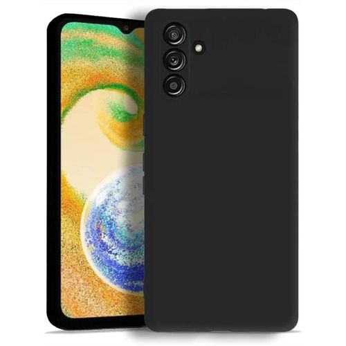 Samsung Galaxy A04s Luxury Soft Liquid Silicone Skin Touch Feel Cover Case Black