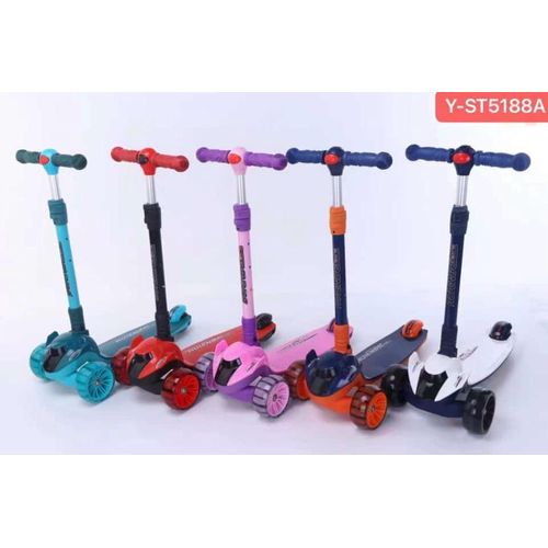 Kid's 3 Wheel Kick Scooter ( Colour May Vary)-White