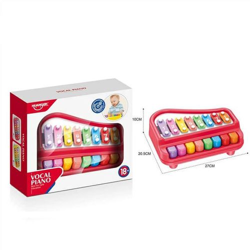 2 In 1 Baby Piano Xylophone With 8 Multicolored Keyboard Musical Instrument Toys