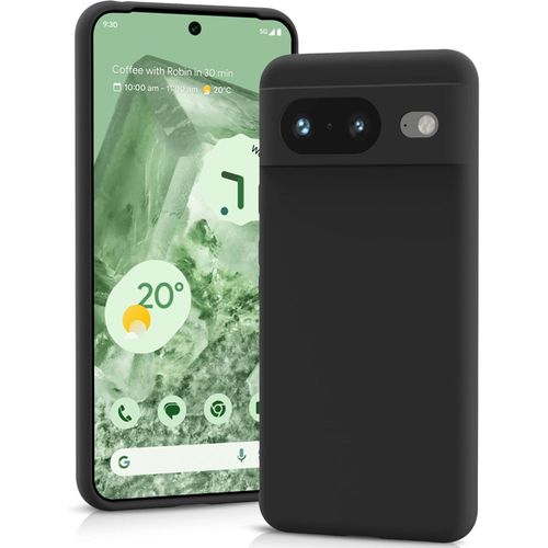 Google Pixel 8, 8a, 8 Pro 5G, Soft-Touch, Shockproof, DustProof, Antiskid Full Body Armour Phone Cover-Black