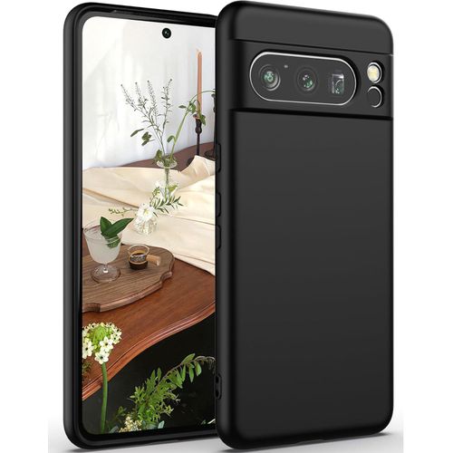 Google Pixel 8, 8a, 8 Pro 5G, Soft-Touch, Shockproof, DustProof, Antiskid Full Body Armour Phone Cover-Black