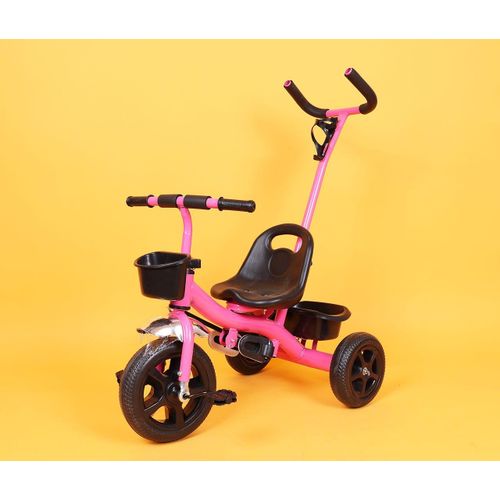Tricycle With Push Handle-Pink