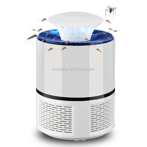 High Tech Mosquito Killing Lamp With Purple Led Light-Black/White