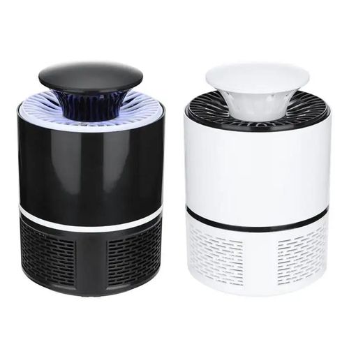 High Tech Mosquito Killing Lamp With Purple Led Light-Black/White