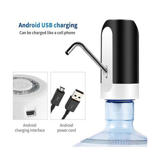 Usb Charged Portable Water Dispenser - Black,White