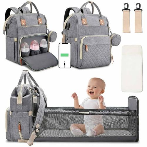 Diaper Bag Backpack with Baby Changing Station - Maroon