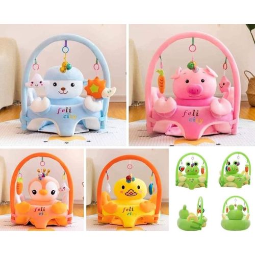 Other Baby Sofa, Sitting, Study Chair, Rabbit, Cute, Chair, Elephant, Frog, Plush, 6-18 Months, Infant Chair, Handrail, Penguin, Pig, Zabuton, Anti-Slip, Fluffy, Comfortable, Baby Goods, Meals, Nursery -  Multi-Colour
