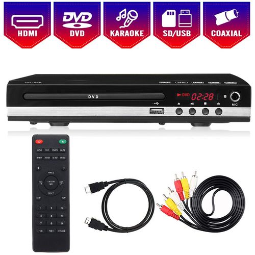 110-240V 1080P HD Video DVD Player HDMI 5.1 Stereo Surround Sound With Microphone Interface [With/Without HDMI Cable 1080P Without HDMI Cable