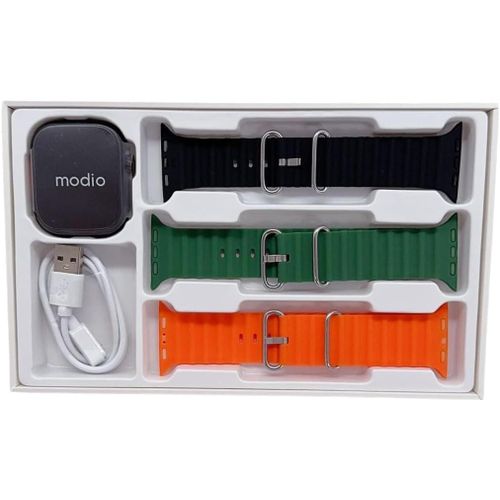 Modio 4G Ultra MAX SIM Powered Smart Watch with 4GB RAM and 64GB Internal Memory - with 3 Strap -Multicolor