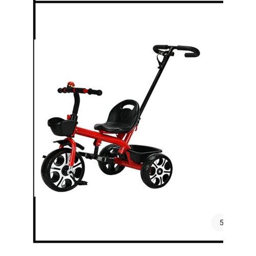 Kid's Tricycle With Pushing Handle & Back Carrier