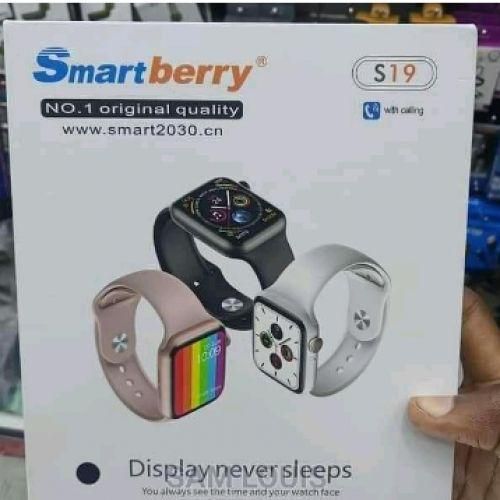 Smart Berry  2030 S19 Bluetooth Fitness Fitness Voice Call Smart Watch - Black