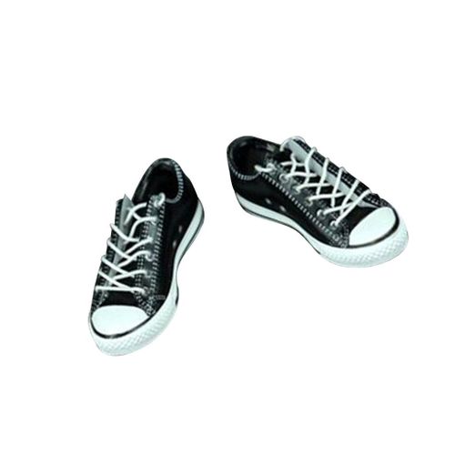 1/6 12'' Female Action Figure Shoes  Canvas Sneaker for    Black