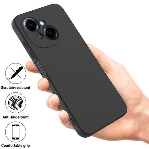 Tecno Pop 9 Luxury Soft Rubber Liquid Silicone Skin Touch Feel Cover Case Blue