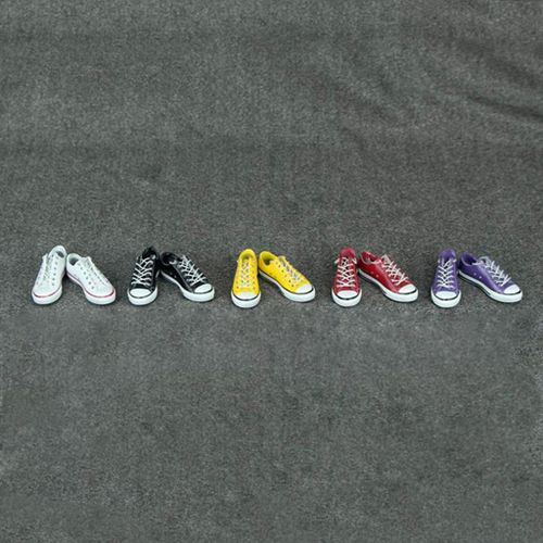1/6 12'' Female Action Figure Shoes  Canvas Sneaker for    Black