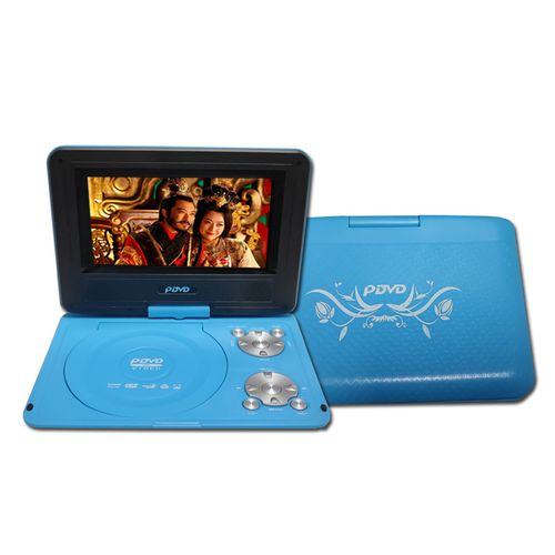 AU 9.8" Portable DVD Player CD DivX EVD MP4 MP3 JPG Swivel USB SD W/ 300 Games Blue Blue