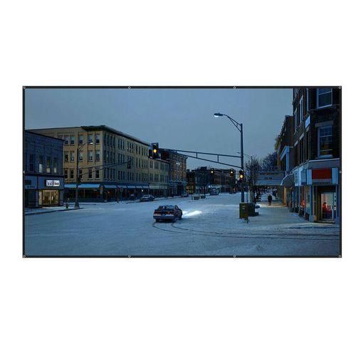 16:94:3 84100inch Portable Foldable Projector Screen HD Indoor Outdoor W Bag 100inch16:9