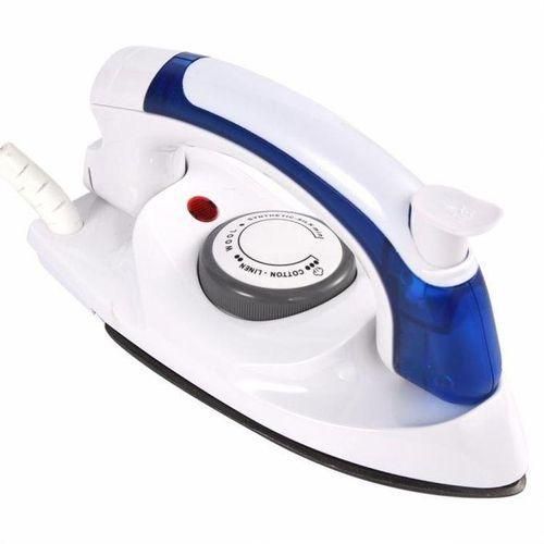 Mini Foldable Travel Steam Flat Iron Box - White, Blue